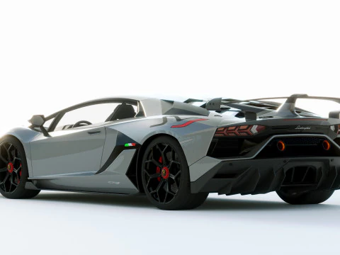 Lamborgini Aventador SVJ 2019 3D Model