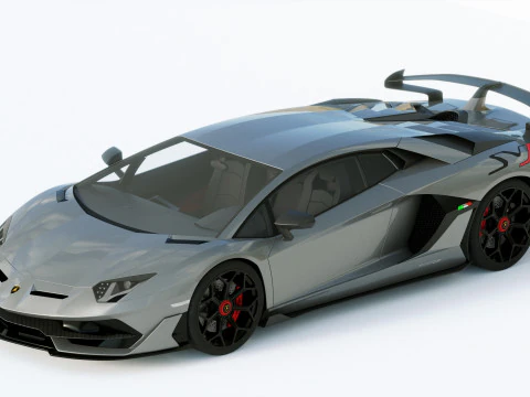 Lamborgini Aventador SVJ 2019 3D Model