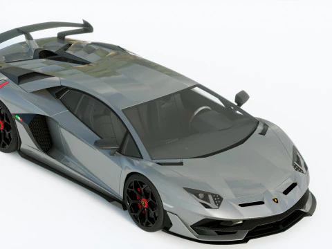 Lamborgini Aventador SVJ 2019 3D Model