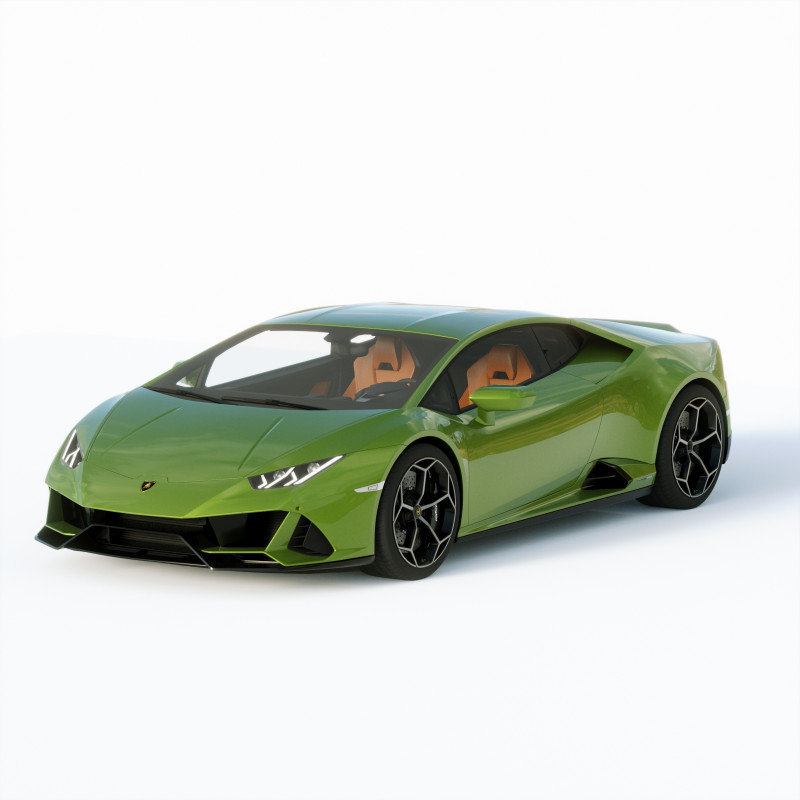 Lamborgini Huracan EVO 2019 3D Model .c4d .max .obj .3ds .fbx .stl .blend 