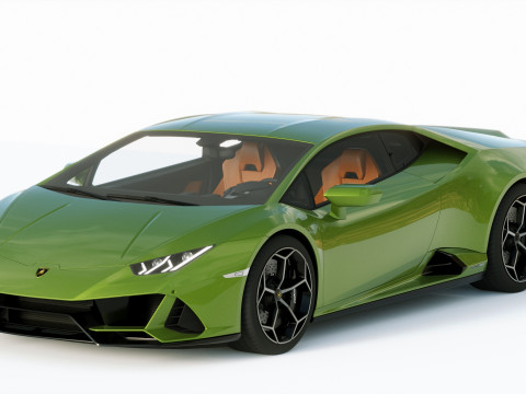 Lamborgini Huracan EVO 2019 3D Model