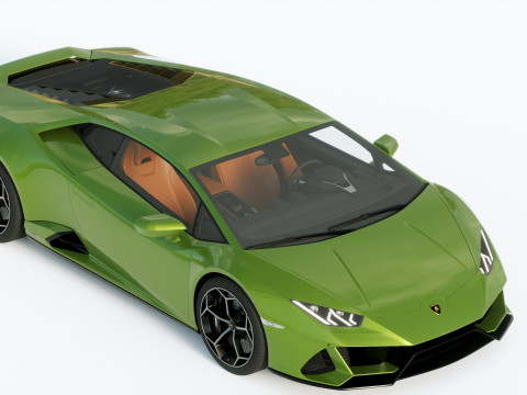 Lamborgini Huracan EVO 2019 3D Model