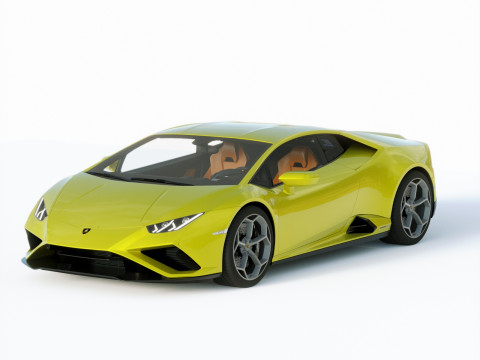Lamborgini Huracan EVO RWD 2021 3D Model