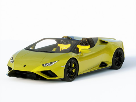 Lamborgini Huracan EVO RWD Spyder 2021 3D Model