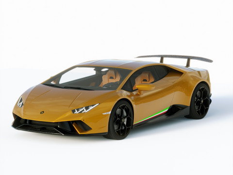 Lamborgini Hurcan Performante 2018 3D Model