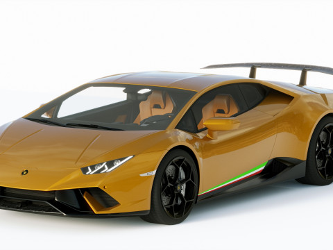 Lamborgini Hurcan Performante 2018 3D Model