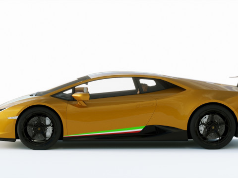 Lamborgini Hurcan Performante 2018 3D Model