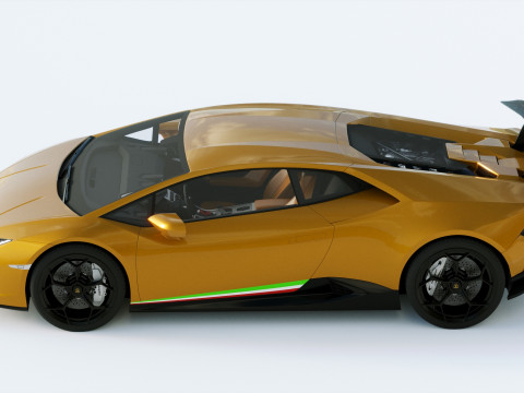 Lamborgini Hurcan Performante 2018 3D Model