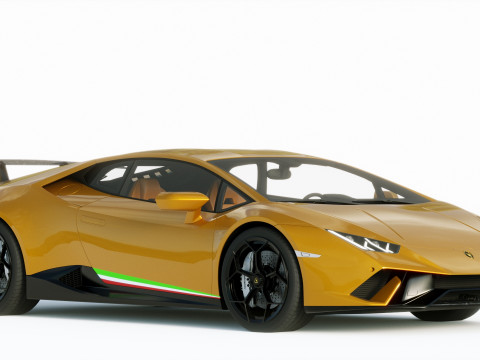 Lamborgini Hurcan Performante 2018 3D Model