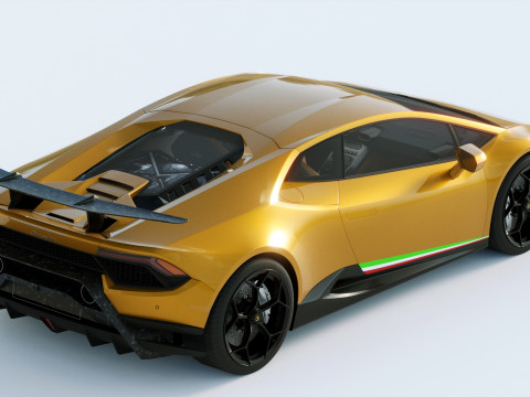 Lamborgini Hurcan Performante 2018 3D Model