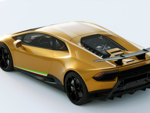 Lamborgini Hurcan Performante 2018 3D Model