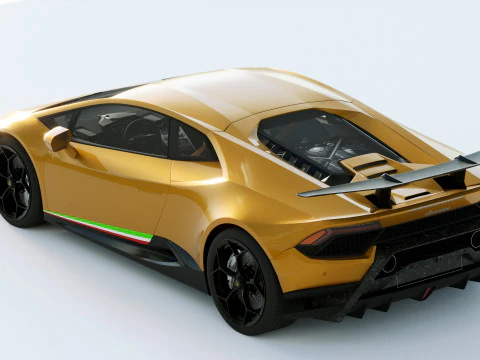 Lamborgini Hurcan Performante 2018 3D Model