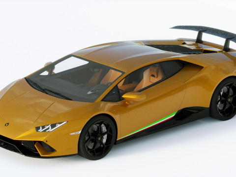 Lamborgini Hurcan Performante 2018 3D Model