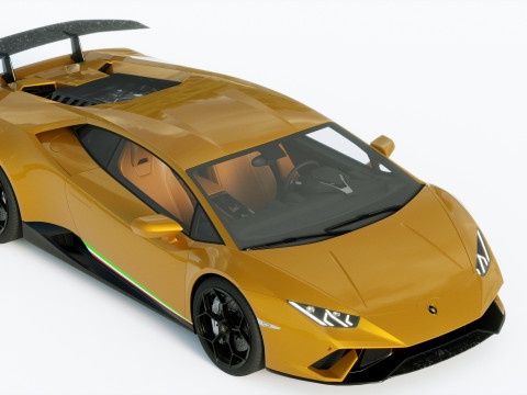 Lamborgini Hurcan Performante 2018 3D Model
