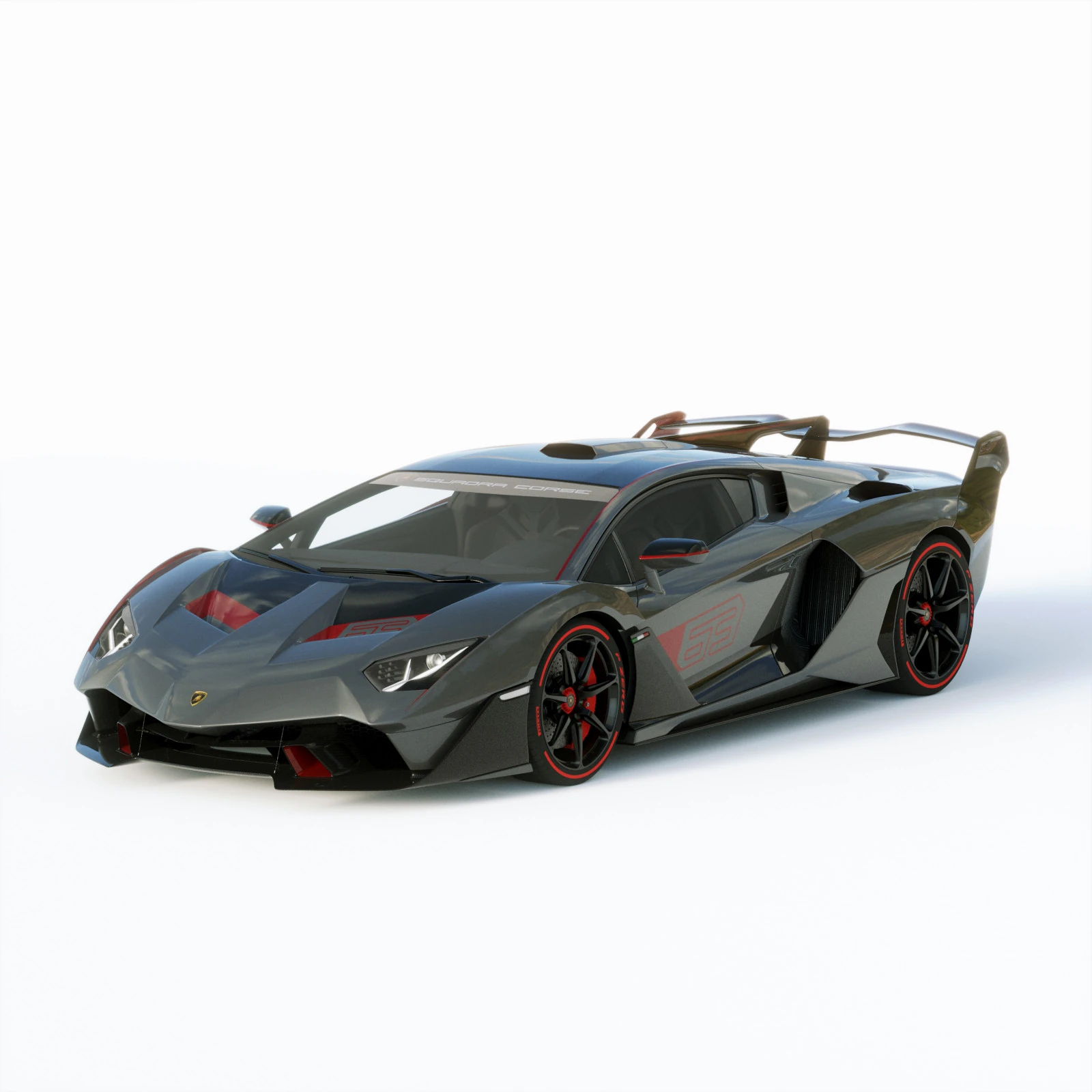 Lamborgini SC18 2019 3D Model .c4d .max .obj .3ds .fbx .stl .blend 