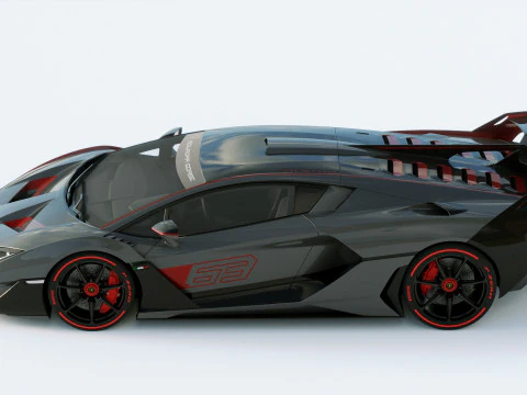 Lamborgini SC18 2019 3D Model