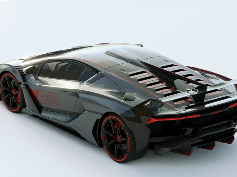 Lamborgini SC18 2019 3D Model