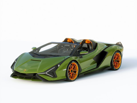 Lamborghini Sian Roadster 2021 3D Modell