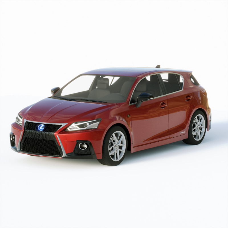 Lexus CT200h 2020 Modello 3D .c4d .max .obj .3ds .fbx .stl .blend 