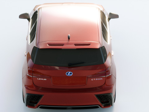Lexus CT200h 2020 Modello 3D