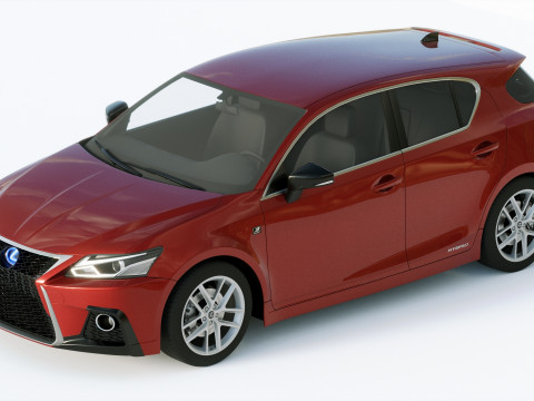 Lexus CT200h 2020 Modello 3D