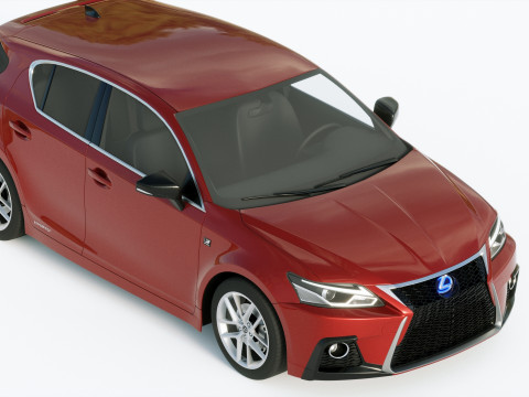 Lexus CT200h 2020 Modello 3D