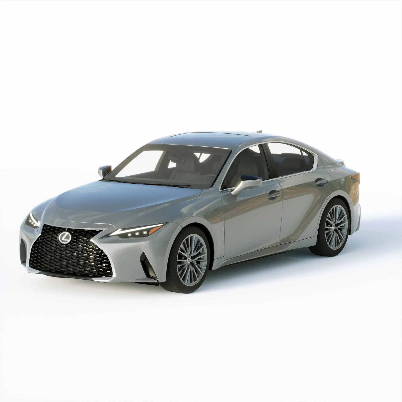 Lexus IS 2021 3D Model .c4d .max .obj .3ds .fbx .stl .blend