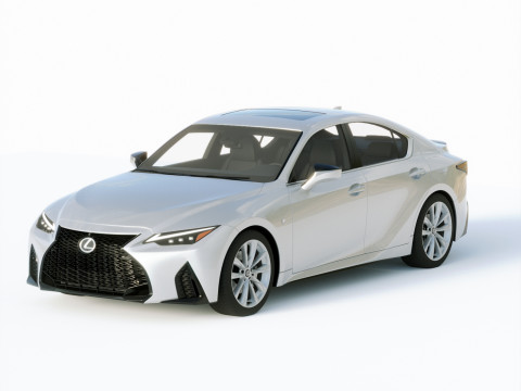 Lexus IS F Sport 2021 3D Model