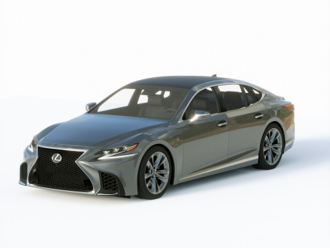 Lexus LS500 F Sport 2019 3D Model
