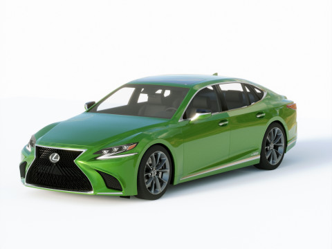 Lexus LS500H 2019 3D Model