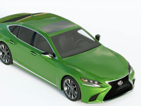 Lexus LS500H 2019 3D Model