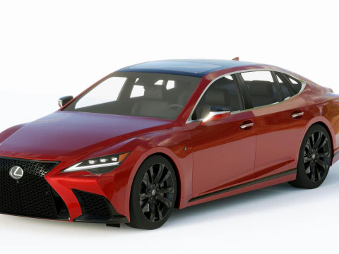 Lexus LS500H F Sport 2021 3D Model