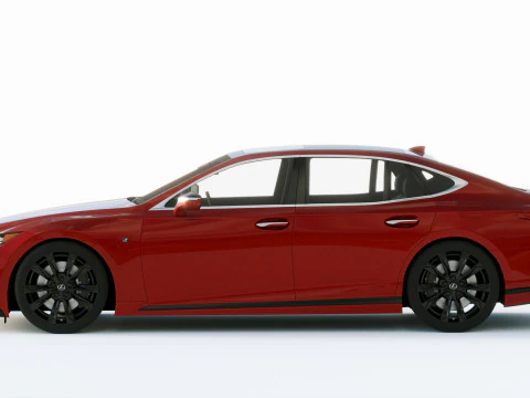 Lexus LS500H F Sport 2021 3D Model