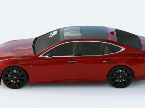 Lexus LS500H F Sport 2021 3D Model