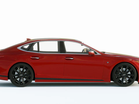 Lexus LS500H F Sport 2021 3D Model