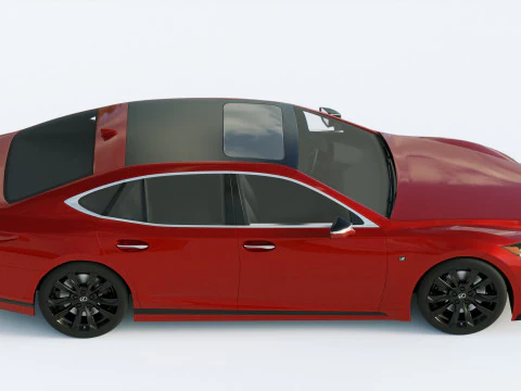 Lexus LS500H F Sport 2021 3D Model
