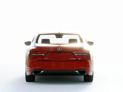 Lexus LS500H F Sport 2021 3D Model