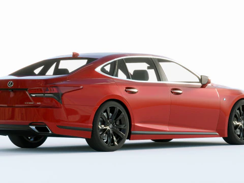 Lexus LS500H F Sport 2021 3D Model