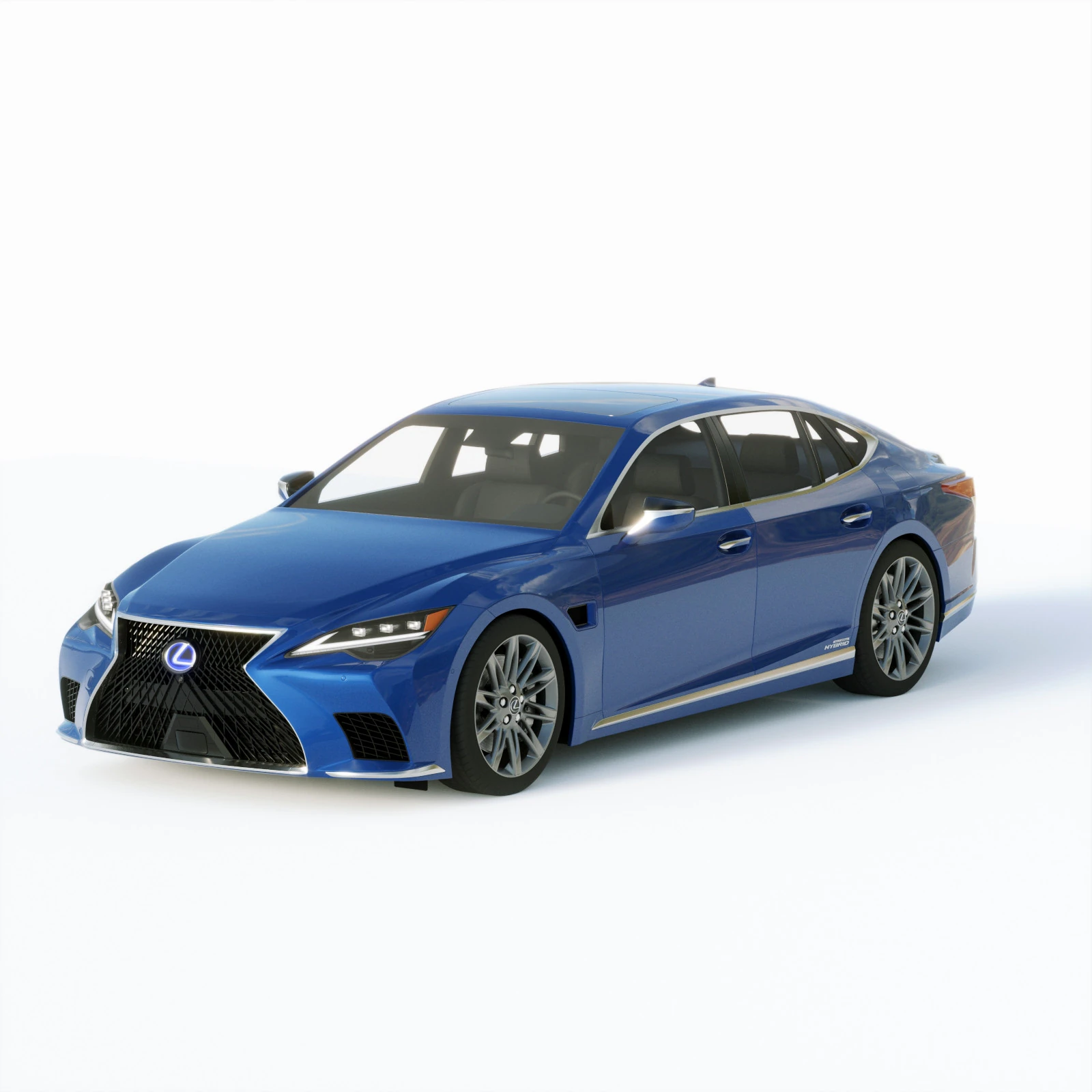 Lexus LS 2021 3D Model .c4d .max .obj .3ds .fbx .stl .blend 