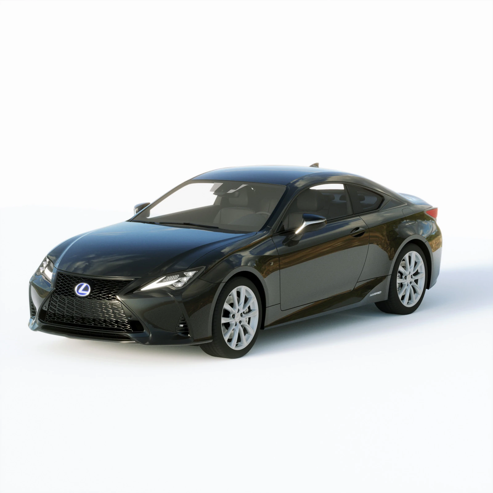 Lexus RC 2019 3D Model .c4d .max .obj .3ds .fbx .stl .blend 
