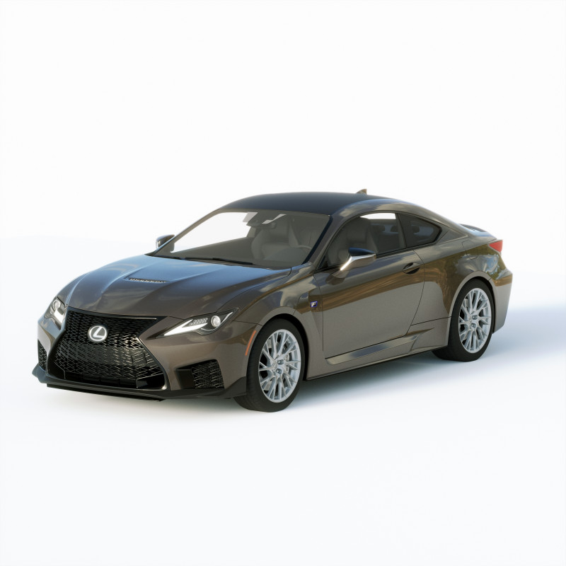 Lexus RC F 2020 3D Model .c4d .max .obj .3ds .fbx .stl .blend 