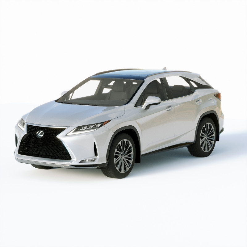 Lexus RX 2020 3D Model .c4d .max .obj .3ds .fbx .stl .blend 
