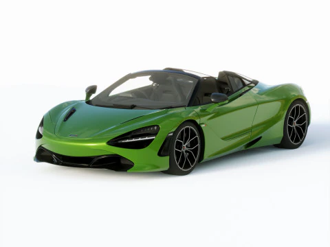 Mclaren 720S Spider 2019 3D Model