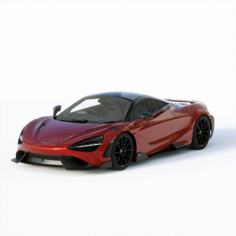 Mclaren 765LT 2021 3D Model .c4d .max .obj .3ds .fbx .stl .blend 
