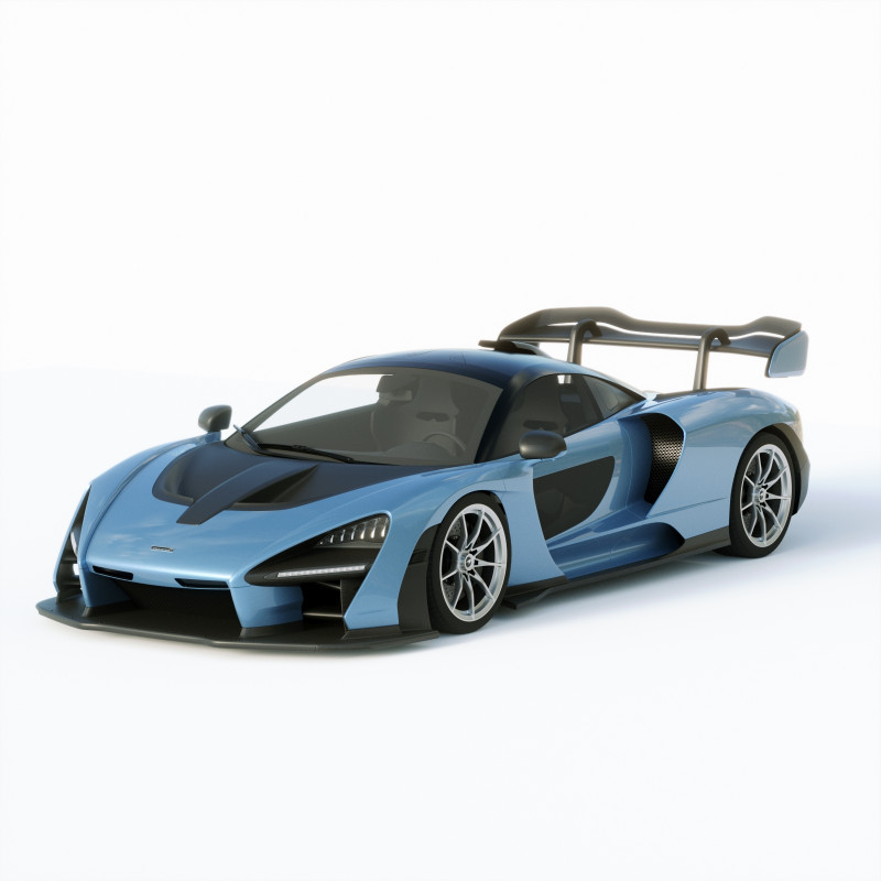 Mclaren Senna 2019 3D Model .c4d .max .obj .3ds .fbx .stl .blend 