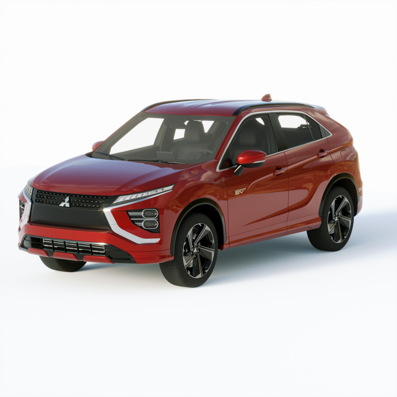 Mitsubishi Eclipse Cross 2022 3D Model .c4d .max .obj .3ds .fbx .stl .blend 