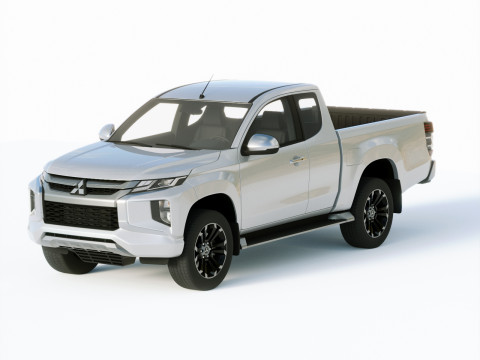 Mitsubishi L200 Extended Cab 2019 3D Model