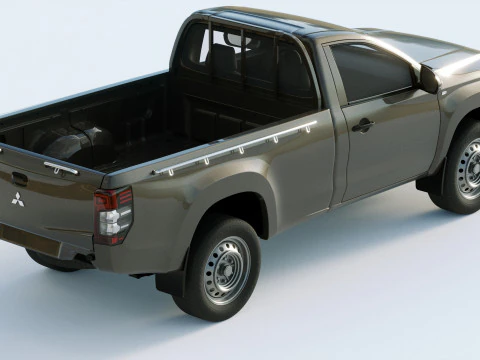 Mitsubishi L200 Regular Cab 2019 3D Model