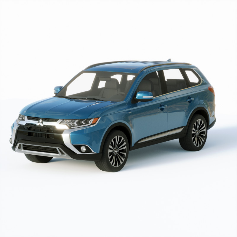 Mitsubishi Outlander 2019 3D Model .c4d .max .obj .3ds .fbx .stl .blend 