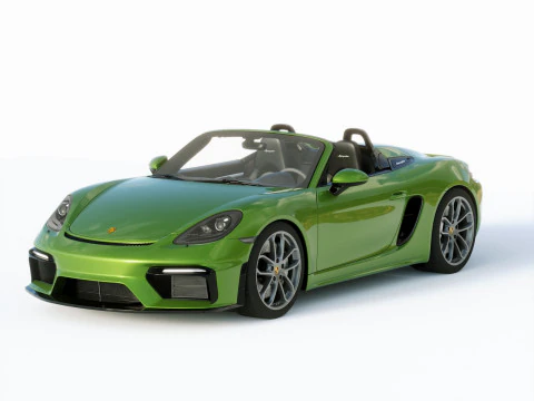 Porche 718 Boxstep Spyder 2020 3D Model